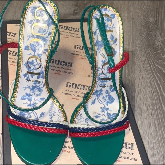 100% Authentic Gucci Sandals Size 38 - Picture 2 of 6